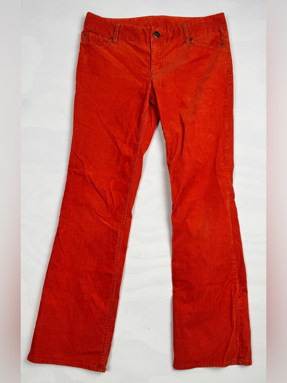 J.Crew Favorite Fit Corduroy Pants Straight Leg Burnt Orange Women’s 10R